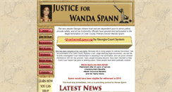 Desktop Screenshot of justiceforwandaspann.com