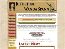 Tablet Screenshot of justiceforwandaspann.com